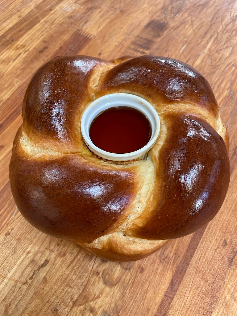 Round Honey Holder Challah